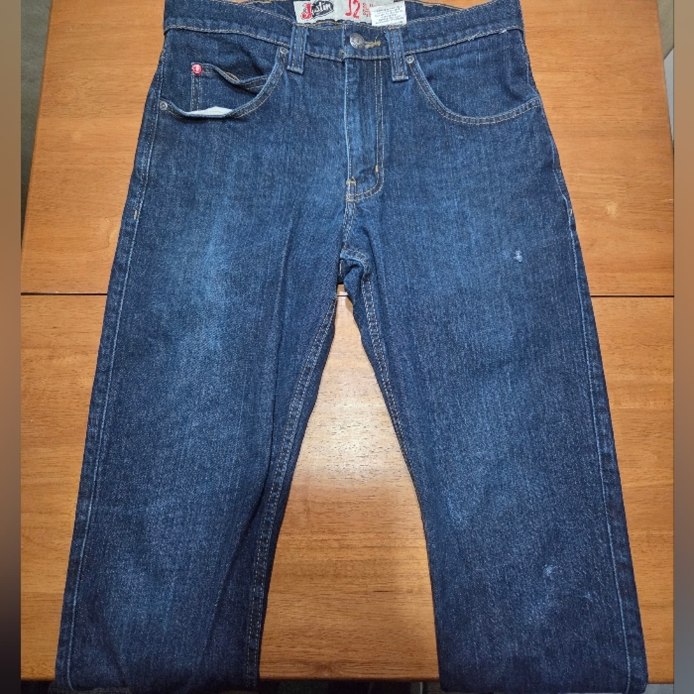 Justin J2‎ Slim Straight Jeans Men's 32x36 Dark Wash – Charity